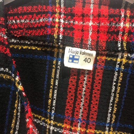 80's tartan jacket