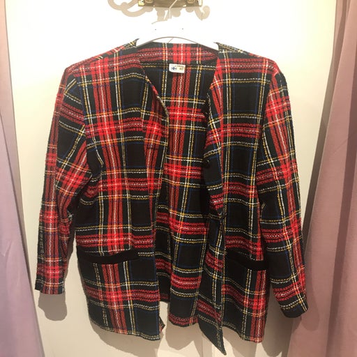 80's tartan jacket