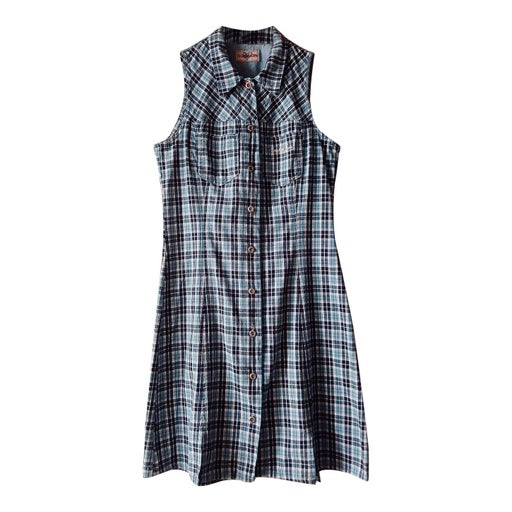 Checked shirt dress