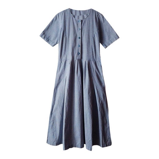 Gingham midi dress