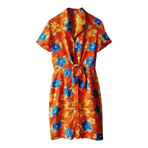 Floral buttoned dress
