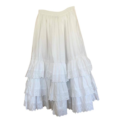 White Ruffled Skirt