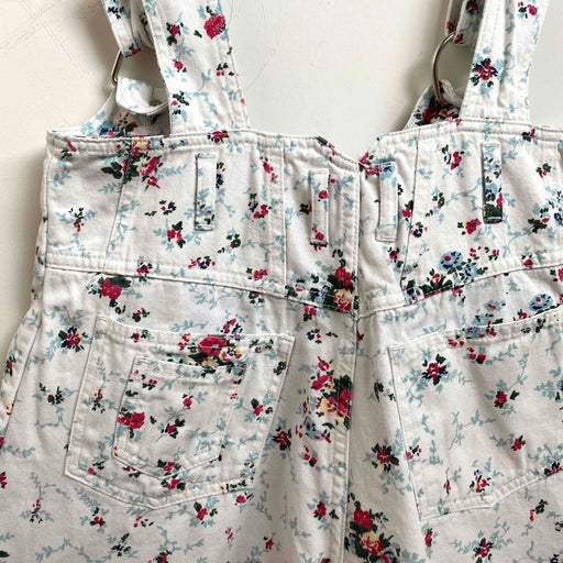 Floral short dungarees