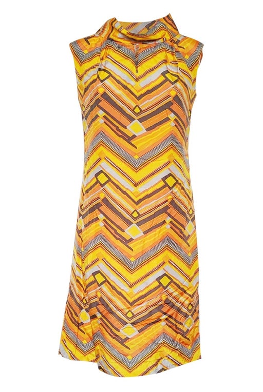 60's printed dress