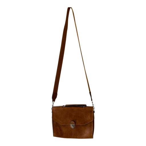 Leather shoulder bag