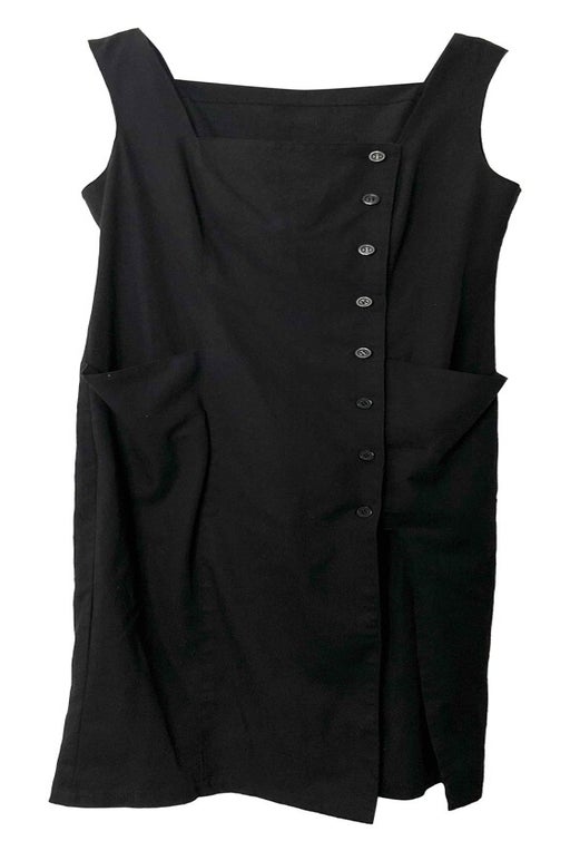 Black buttoned dress