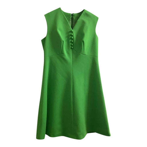 Robe trapèze verte