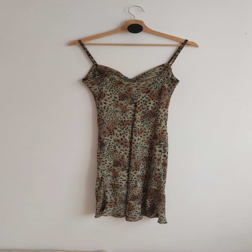 Robe midi léopard
