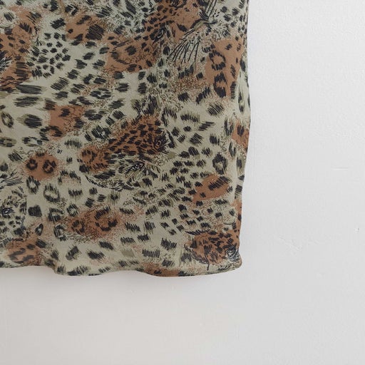 Robe midi léopard
