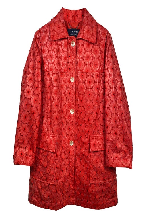 Red embroidered jacket
