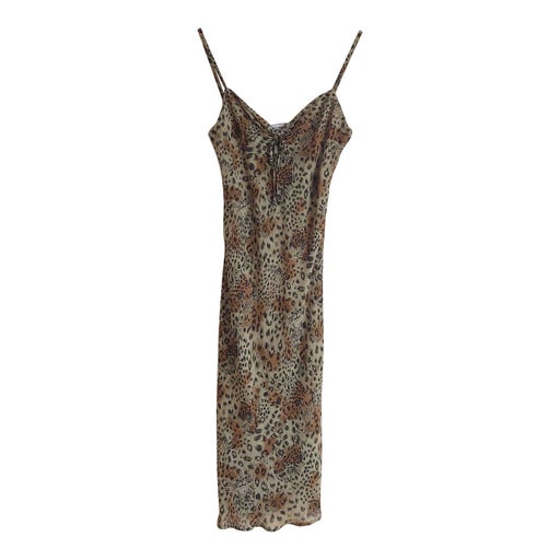 Robe midi léopard