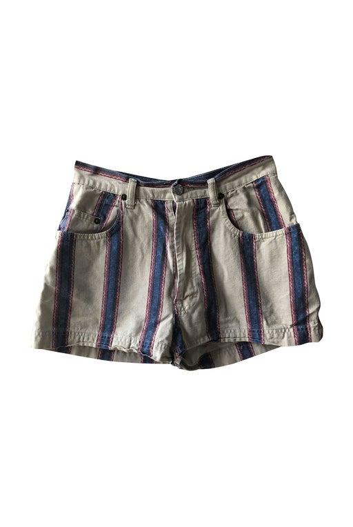 Striped mini shorts