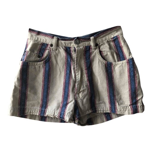 Striped mini shorts