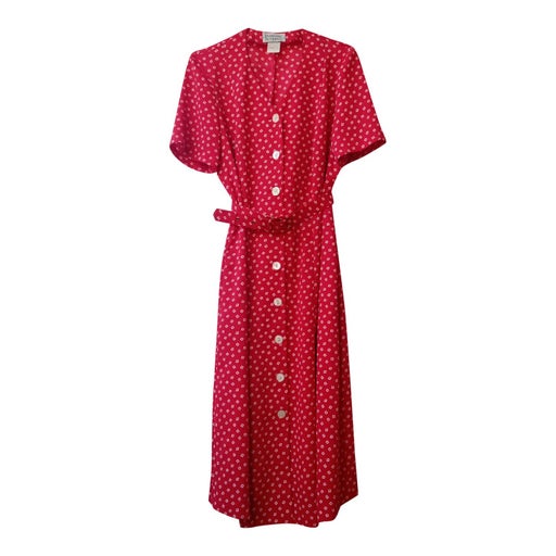 Printed buttoned dress