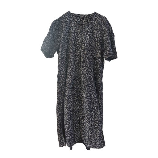 Robe boutonnée à fleurs