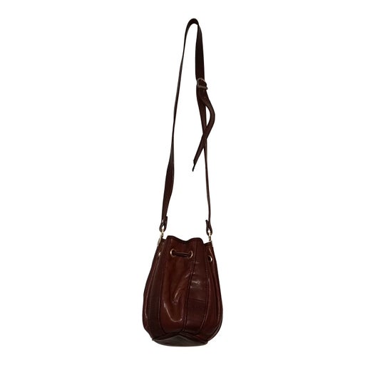 Leather bucket bag