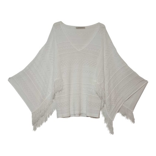 Fringed knit sweater