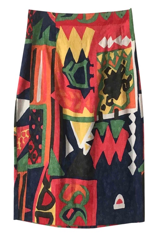 90's printed skirt