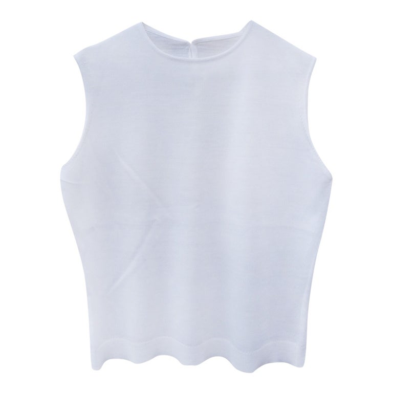 Top blanc années 60