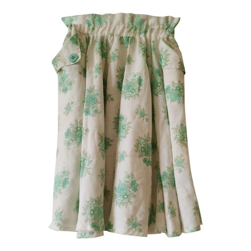 Floral midi skirt