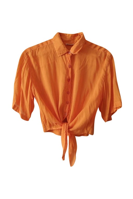 70's orange shirt