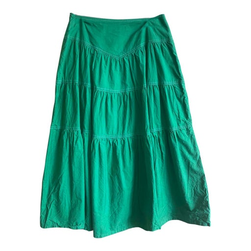 Cotton midi skirt