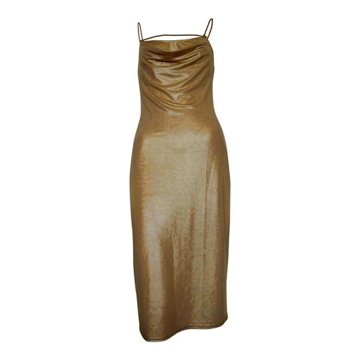 90's golden dress