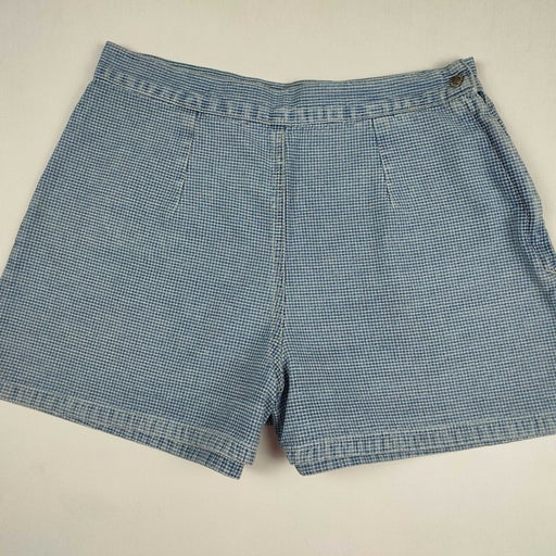 Gingham mini shorts