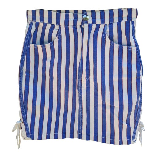 Striped mini skirt