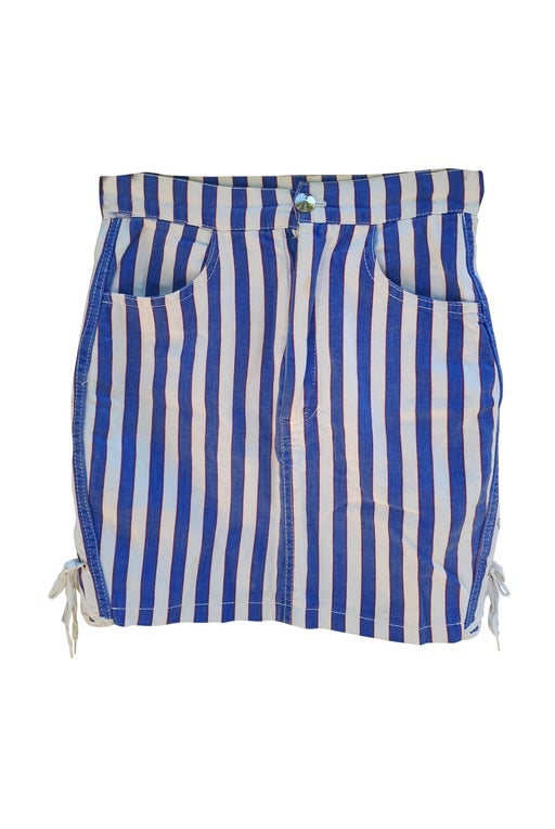 Striped mini skirt