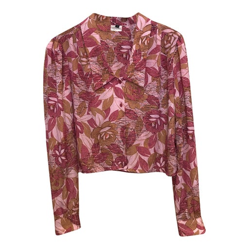 Pink floral shirt
