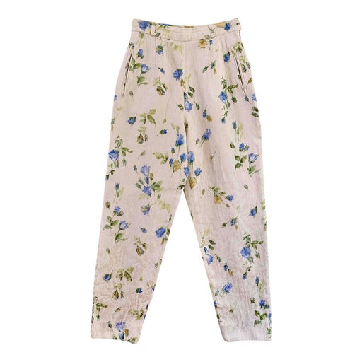 Pantalon à fleurs