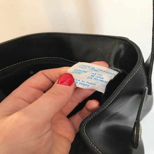 Sac seau croute de cuir on sale