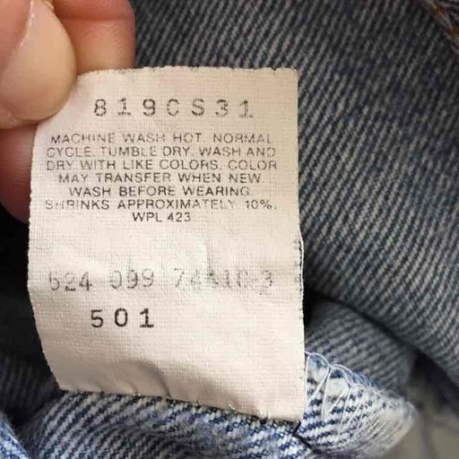 Levi's 501 W36L38 jeans