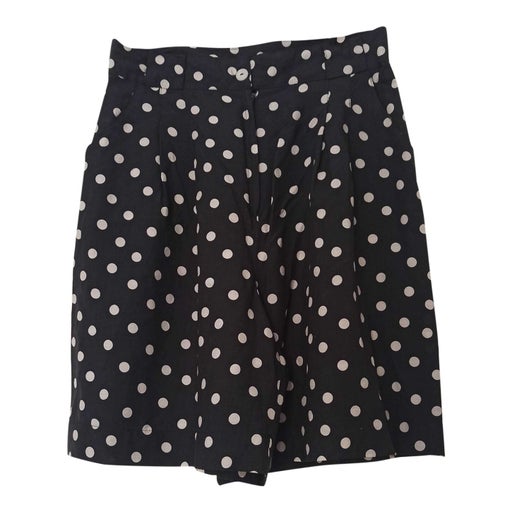 Black polka dot shorts