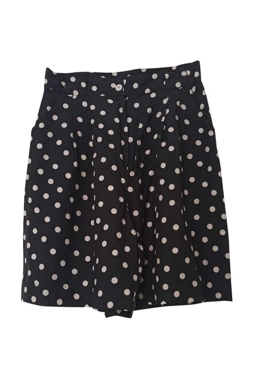 Black polka dot shorts