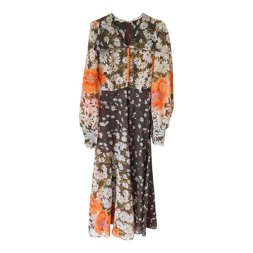 70's floral dress