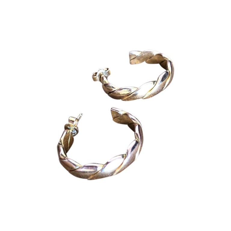 Boucles d'oreilles créoles dorées