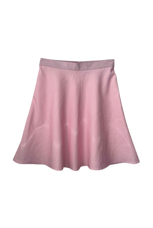 Short gingham skirt