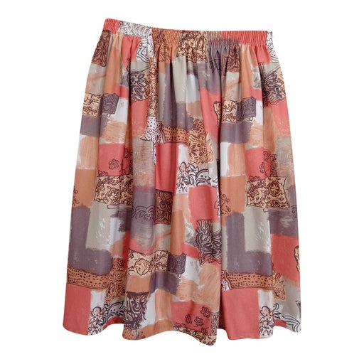 Printed midi skirt