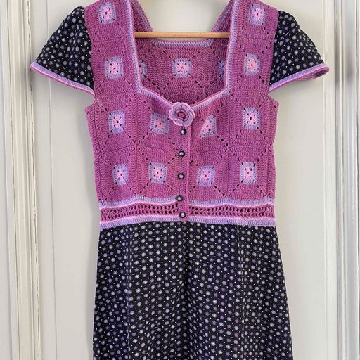 Crochet and cotton dress