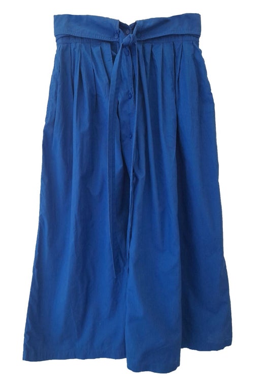 Blue cotton skirt