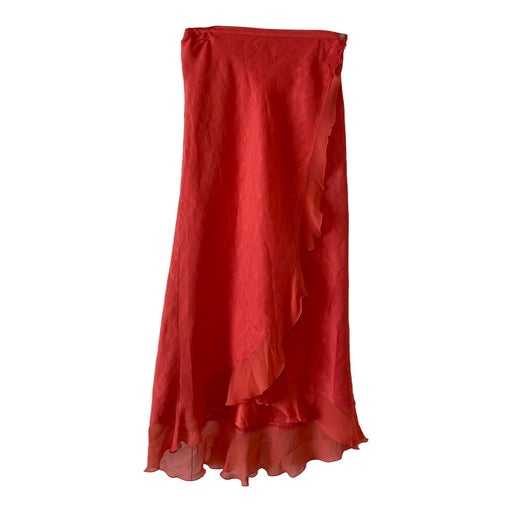 Long ruffled skirt