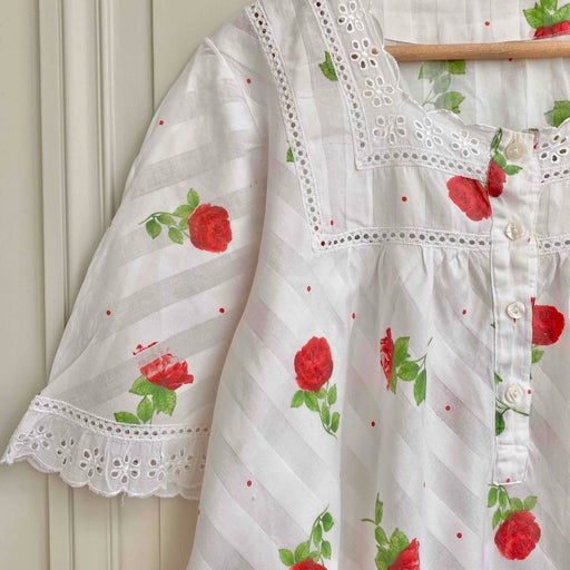Floral embroidered blouse