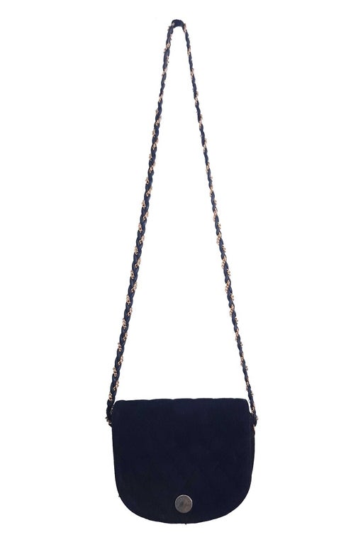 Suede shoulder bag