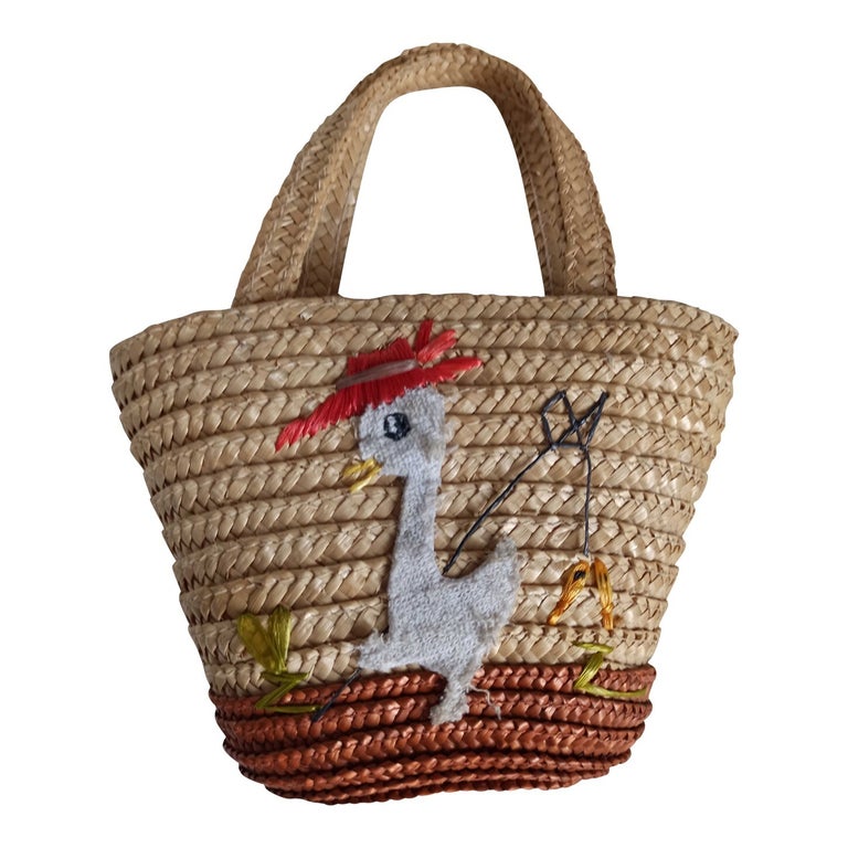 Panier brodé