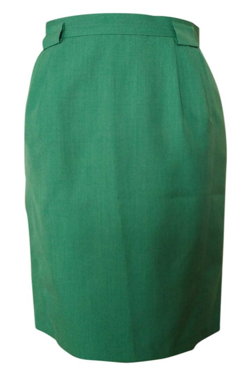 Green midi skirt