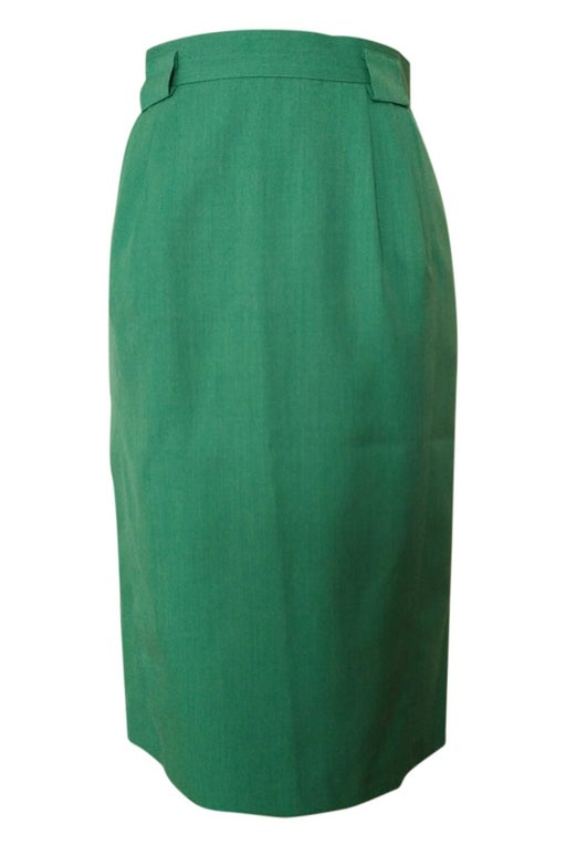 Green midi skirt