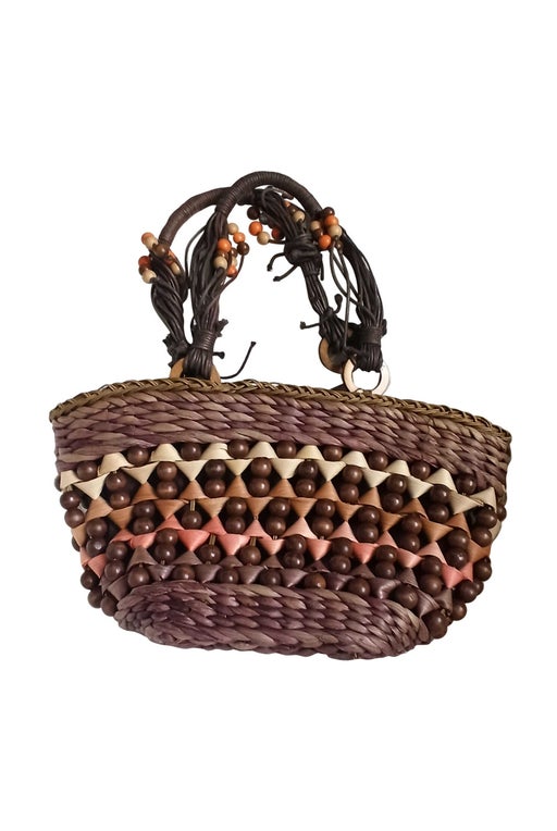 Beaded Woven Basket