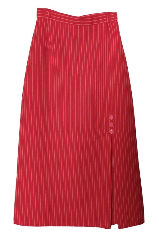 Straight striped skirt